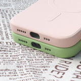 MagSafe Kompatibel Silicone Case til iPhone 15 Plus Silicone Case - sort