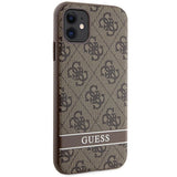 Guess GUHCN61P4SNW iPhone 11 / Xr brown/brown hardcase 4G Stripe