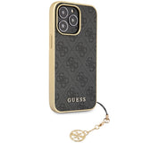 Guess 4G Charms Collection case til iPhone 14 Pro - grå