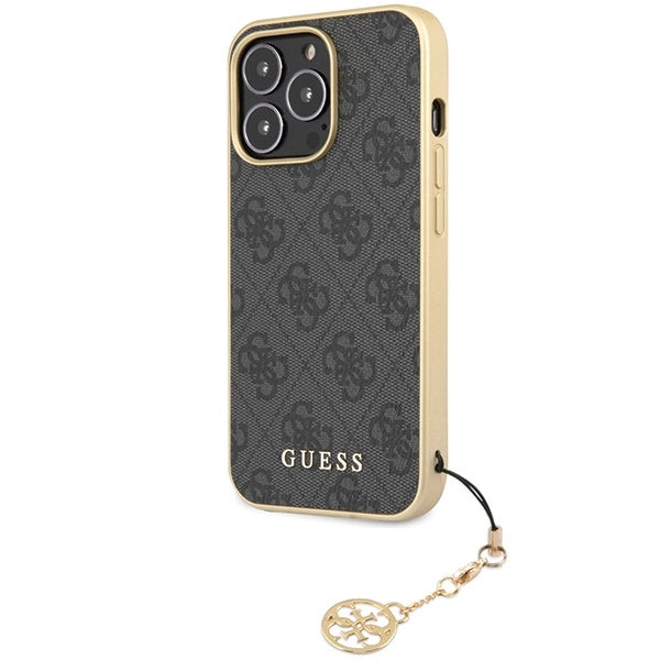 Guess 4G Charms Collection case til iPhone 14 Pro Max - grå