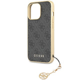 Guess 4G Charms Collection case til iPhone 14 Pro Max - grå