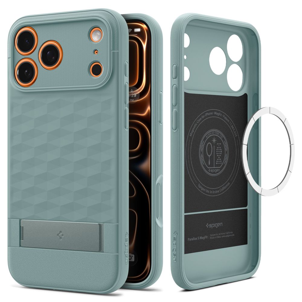 Spigen Parallax ”S” Mag Magsafe Iphone 17 Pro / 18 Pro Sage Green