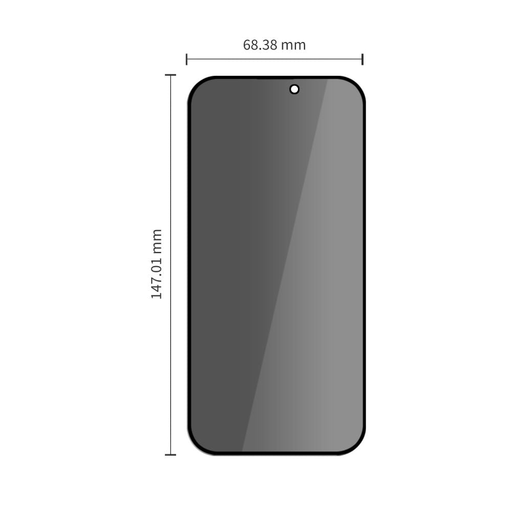 Privacyglas Tech Protect Quick Set Spy+ 2 Pack Iphone 18 Pro Privacy