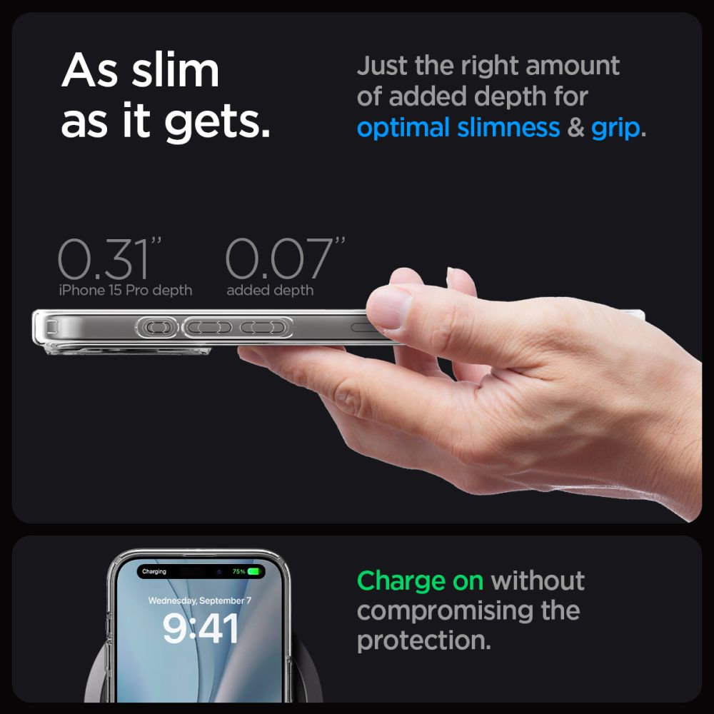 Spigen Ultra Hybrid Magsafe Iphone 15 Pro Hvid