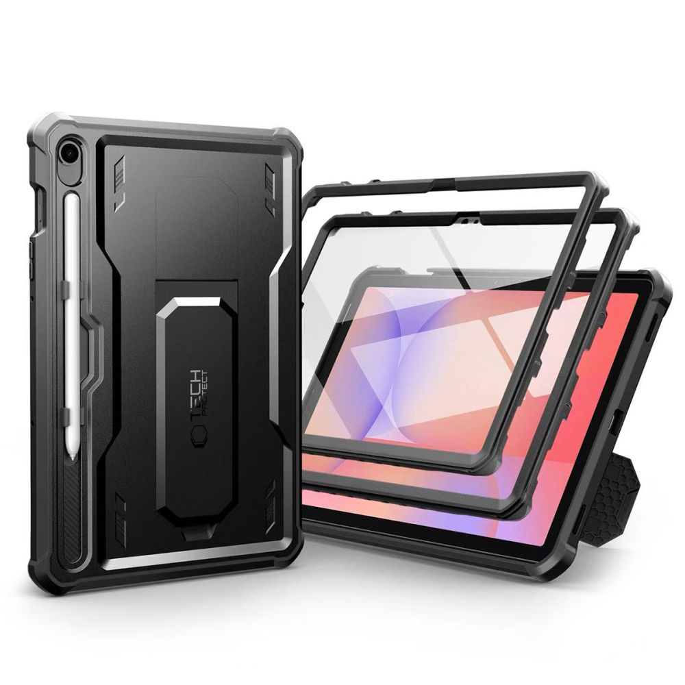 Tech Protect Kevlar Pro 2 Sæt Galaxy Tab S9 11.0 / S10 Fe / S10 Lite 10.9 X710 / X716 B / X520 / X526 / X400 / X406 B Sort