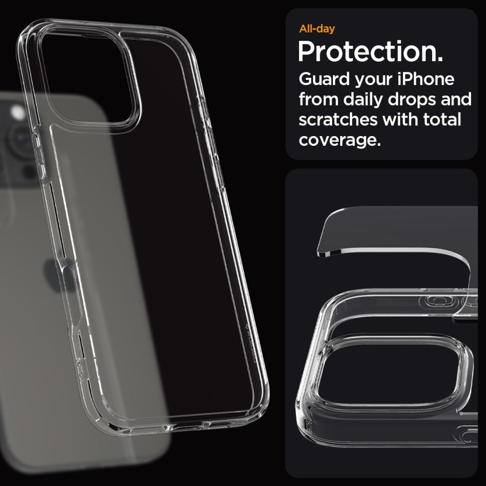 Spigen Ultra Hybrid Iphone 16 Pro Krystalklar
