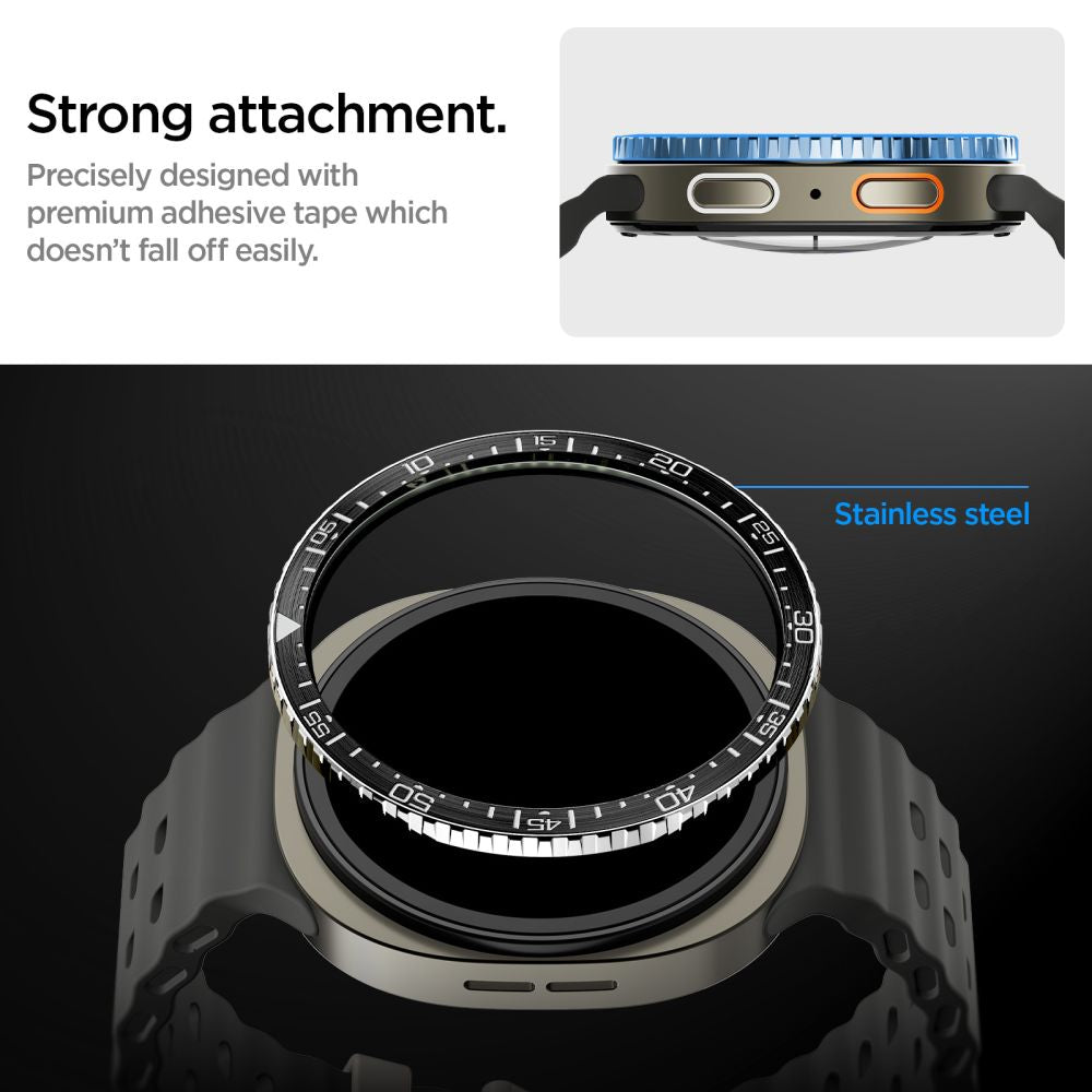 Spigen Bezel Tune Diver Samsung Galaxy Watch 8/9 (44 Mm) Sort