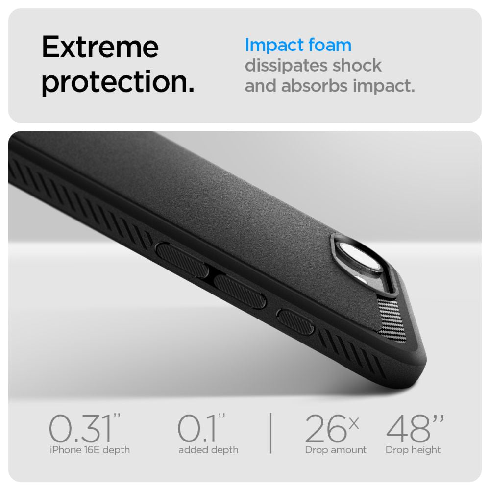 Spigen Rugged Armor Magsafe Iphone 16 E / 17 E Matsort
