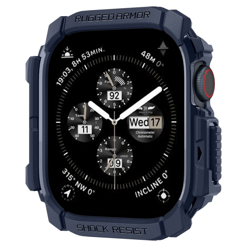 Spigen Rugged Armor Apple Watch 10/11 (46 Mm) Marineblå