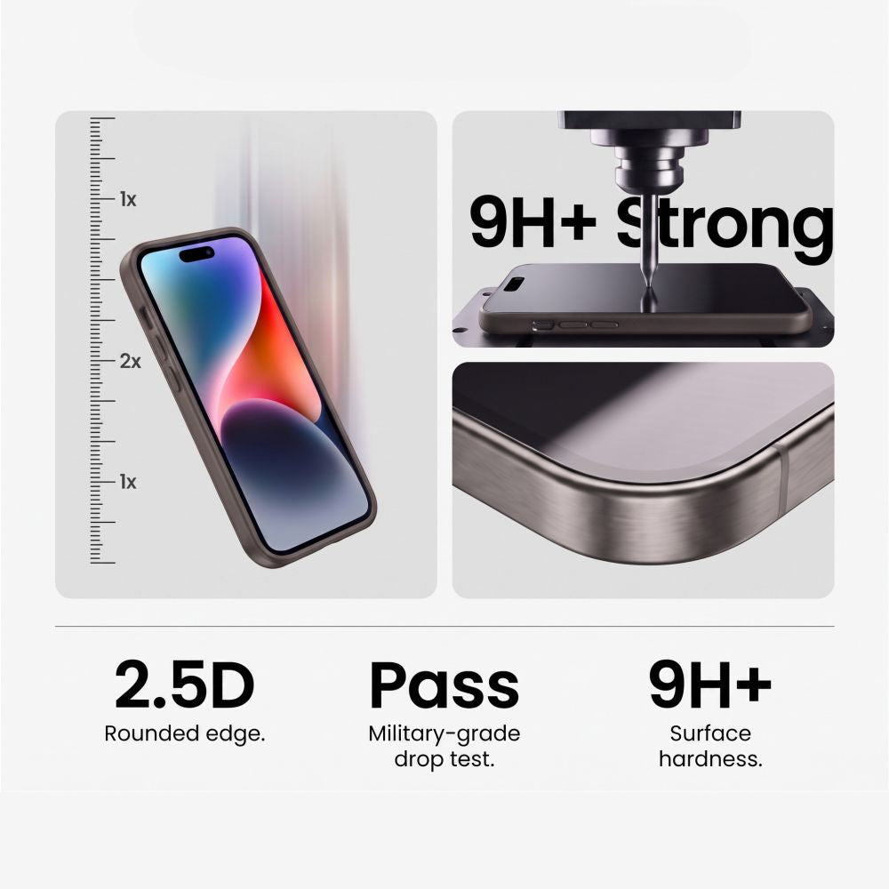 Hærdet Glas Tech Protect Glass Fit+ 2 Pack Iphone 16 Pro Max / 17 Pro Max / 18 Pro Max Clear