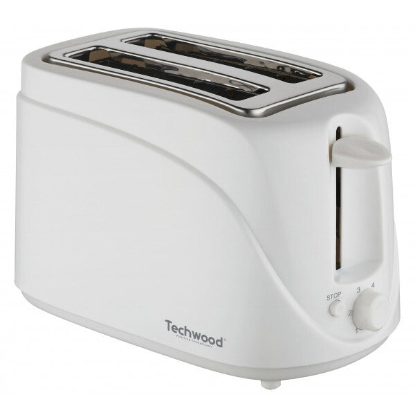 Techwood TGP-202 brødrister 2 skive(r) 700 W Hvid