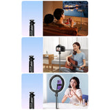 Selfie stick Ugreen LP586 teleskopisk stativ med Bluetooth fjernbetjening 1,5 m - sort