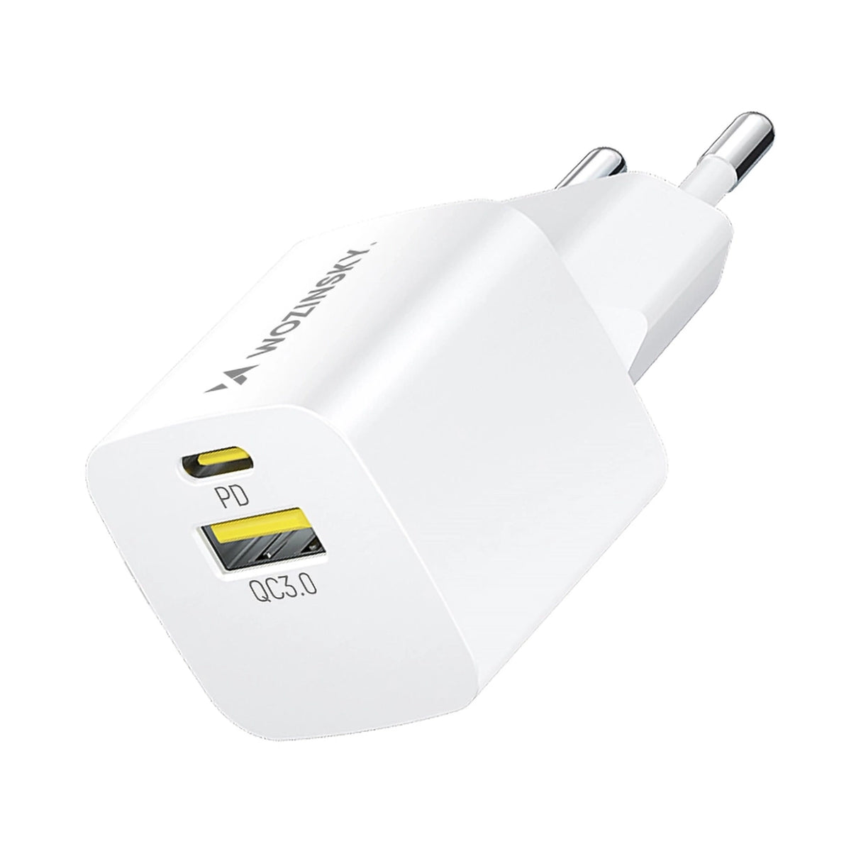 Wozinsky WWCEAC GaN USB-A USB-C 33W vægoplader - hvid