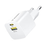 Wozinsky WWCEAC GaN USB-A USB-C 33W vægoplader - hvid