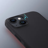 Nillkin Super Frosted Shield Pro forstærket forside til iPhone 15 Plus - blå