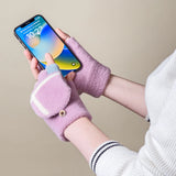 Vintertelefonhandsker til kvinder/børn - lyserøde