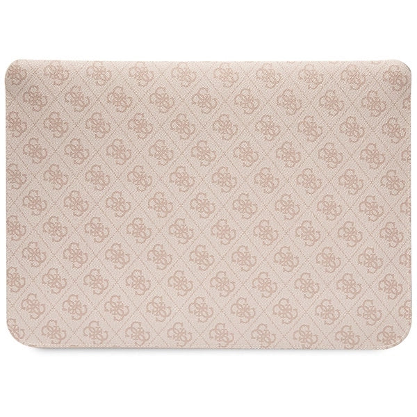 Guess 4G Stripe Metal Logo case for a 14" laptop - pink
