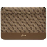 Guess 4G Stripe Metal Logo case for a 14" laptop - brown