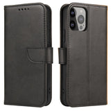 Magnet Case Case for Honor Magic5 cover med flap wallet stand sort