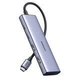 HUB USB-C - 2 x USB-A / 2 x USB-C 20 cm Grøn CM473 - grå