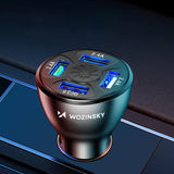 Wozinsky WCCAW 50W 4x USB-A QC biloplader - hvid