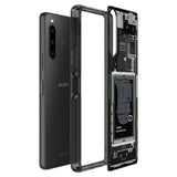 Spigen Ultra Hybrid Case til Sony Xperia 10 V - mørkgrå (Zero One Pattern)