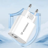 Wozinsky WGWCW USB-A USB-C 20W vægoplader - hvid