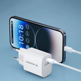 Wozinsky WGWCW USB-A USB-C 20W vægoplader - hvid