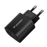 Wozinsky WGWCB USB-A USB-C 20W vægoplader - sort