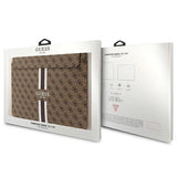 Guess 4G Printed Stripes cover for a 14" laptop - brown