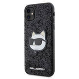 Karl Lagerfeld KLHCN61G2CPK iPhone 11 / Xr 6.1" black/black hardcase Glitter Choupette Patch