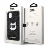 Karl Lagerfeld KLHCN61G2CPK iPhone 11 / Xr 6.1" black/black hardcase Glitter Choupette Patch