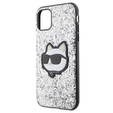 Karl Lagerfeld KLHCN61G2CPS iPhone 11 / Xr 6.1" silver/silver hardcase Glitter Choupette Patch
