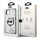 Karl Lagerfeld KLHCN61G2CPS iPhone 11 / Xr 6.1" silver/silver hardcase Glitter Choupette Patch