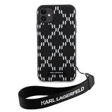 Karl Lagerfeld KLHCN61SAKLMBSK iPhone 11 / Xr 6.1" black/black hardcase Monogram Losange Saffiano