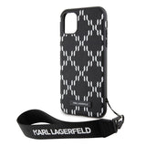 Karl Lagerfeld KLHCN61SAKLMBSK iPhone 11 / Xr 6.1" black/black hardcase Monogram Losange Saffiano