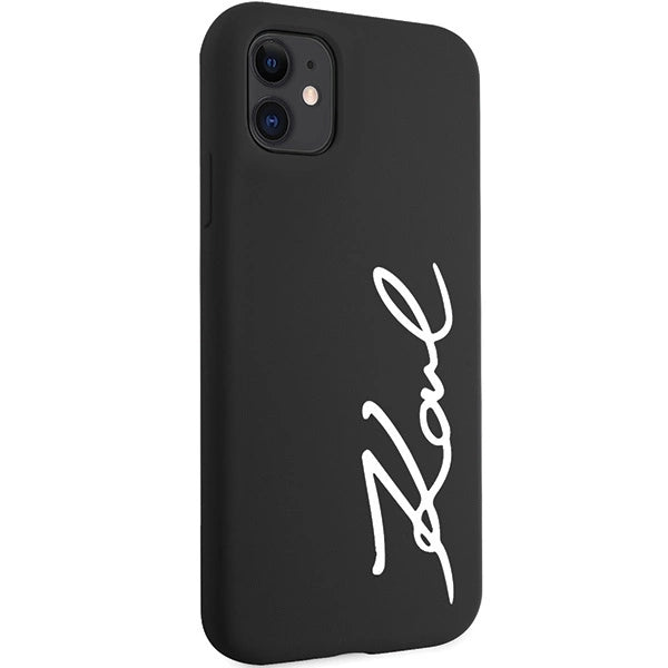 Karl Lagerfeld KLHCN61SKSVGK iPhone 11 / Xr 6.1" black/black hardcase Silicone Signature