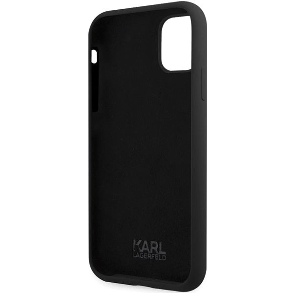 Karl Lagerfeld KLHCN61SKSVGK iPhone 11 / Xr 6.1" black/black hardcase Silicone Signature