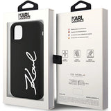 Karl Lagerfeld KLHCN61SKSVGK iPhone 11 / Xr 6.1" black/black hardcase Silicone Signature