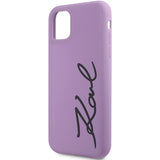Karl Lagerfeld KLHCN61SKSVGU iPhone 11 / Xr 6.1" purple/purple hardcase Silicone Signature