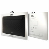 Karl Lagerfeld Saffiano Plaque case for a 14" laptop - black