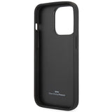 Case BMW BMHCP14X22RPSK iPhone 14 Pro Max 6,7" sort/sort Ledersæder mønster