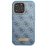 Guess GUHMP14LU4GPRB iPhone 14 Pro 6.1" blue/blue hard case 4G Logo Plate MagSafe