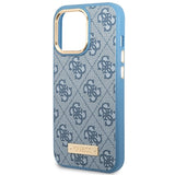 Guess GUHMP14LU4GPRB iPhone 14 Pro 6.1" blue/blue hard case 4G Logo Plate MagSafe