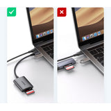 Ugreen CM401 USB C 5Gb/s SD/TF Card Reader - Grå