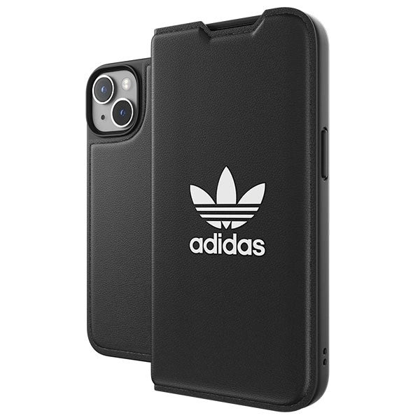 Adidas OR Booklet Case BASIC iPhone 14 6.1" black/black white 50181