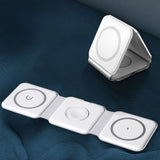 Dudao A11N 15W 3in1 induktiv oplader - hvid + USB-C / USB-C kabel