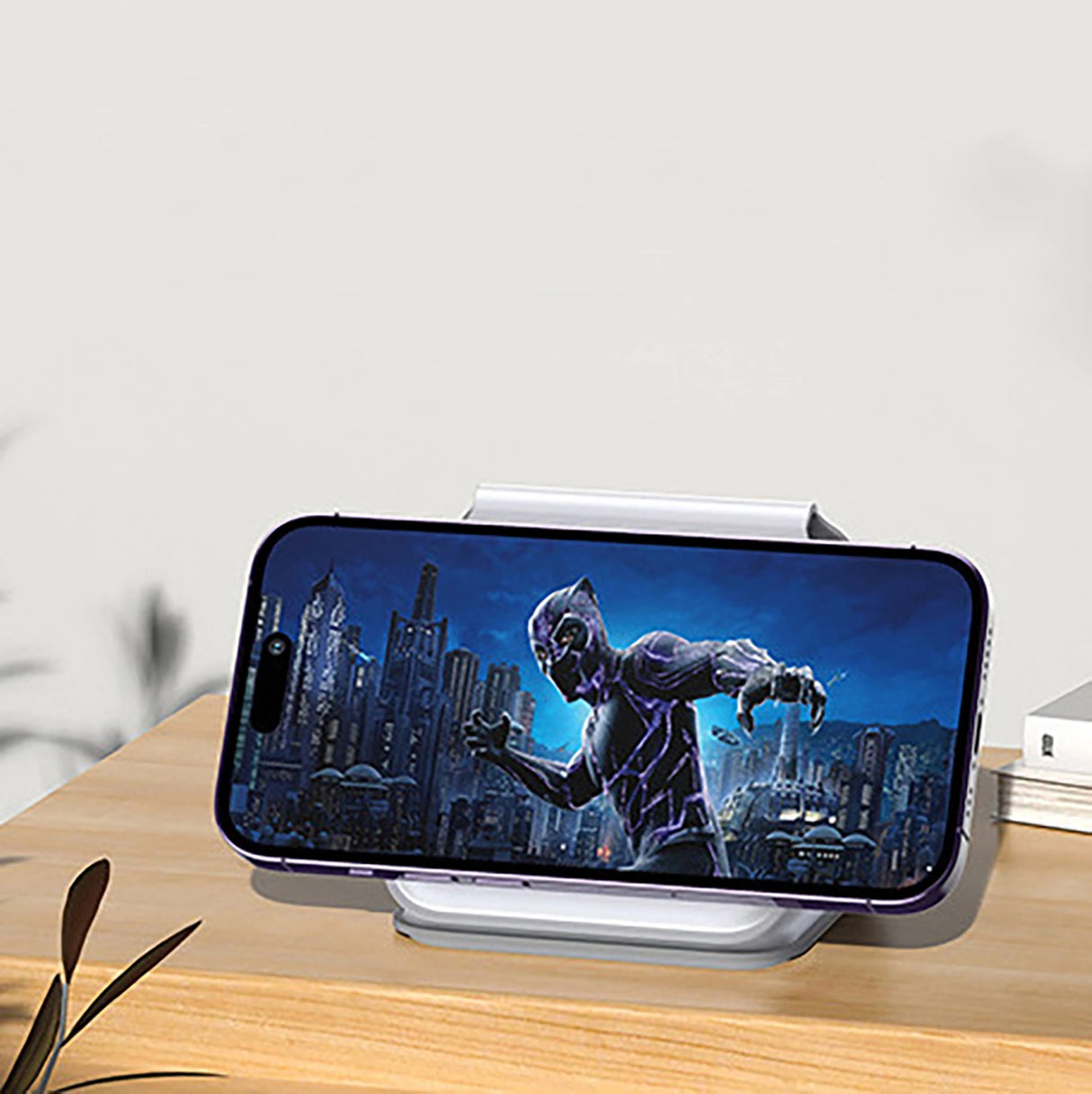 Dudao A11N 15W 3in1 induktiv oplader - hvid + USB-C / USB-C kabel