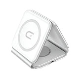 Dudao A11N 15W 3in1 induktiv oplader - hvid + USB-C / USB-C kabel