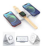 Dudao A11N 15W 3in1 induktiv oplader - hvid + USB-C / USB-C kabel